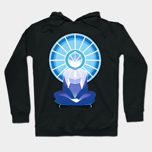 Aura Blue Meditation 05 Hoodie